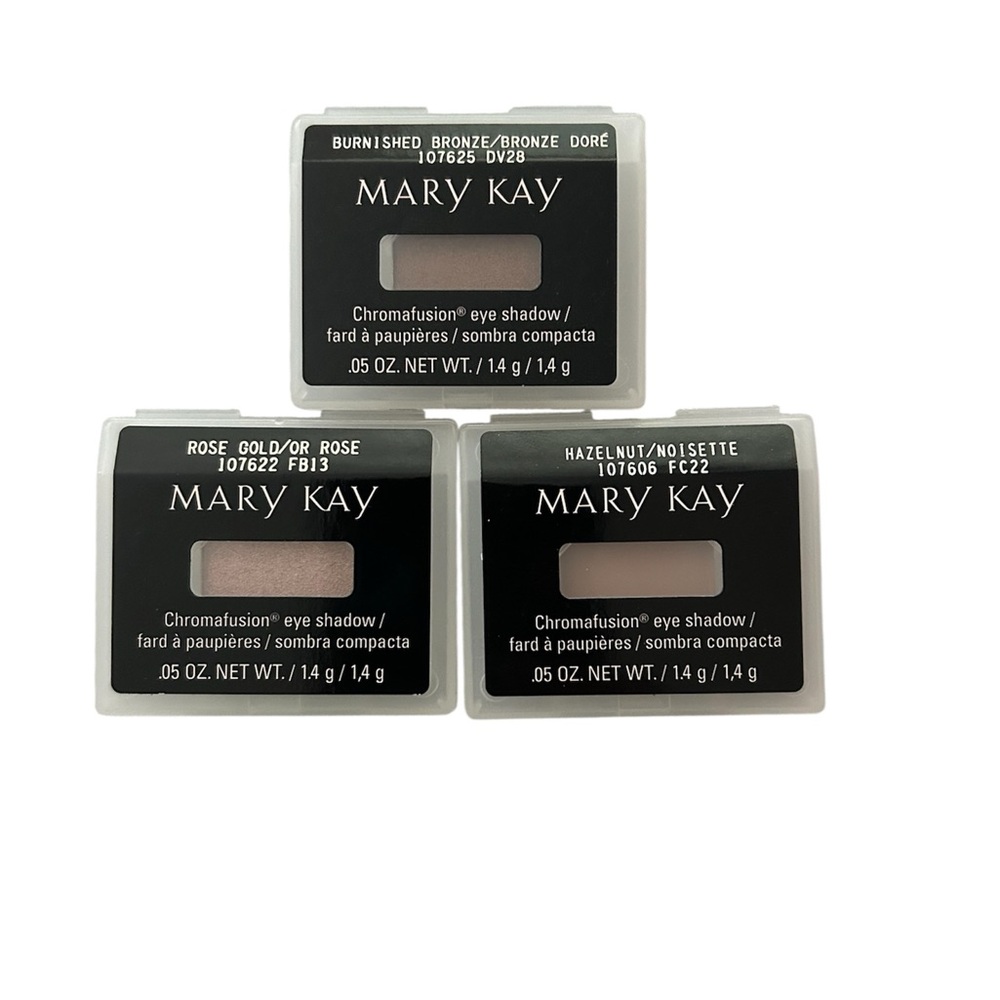 Mary Kay Chromafusion Eye Shadow Set - Burnished Bronze, Rose Gold, Hazelnut